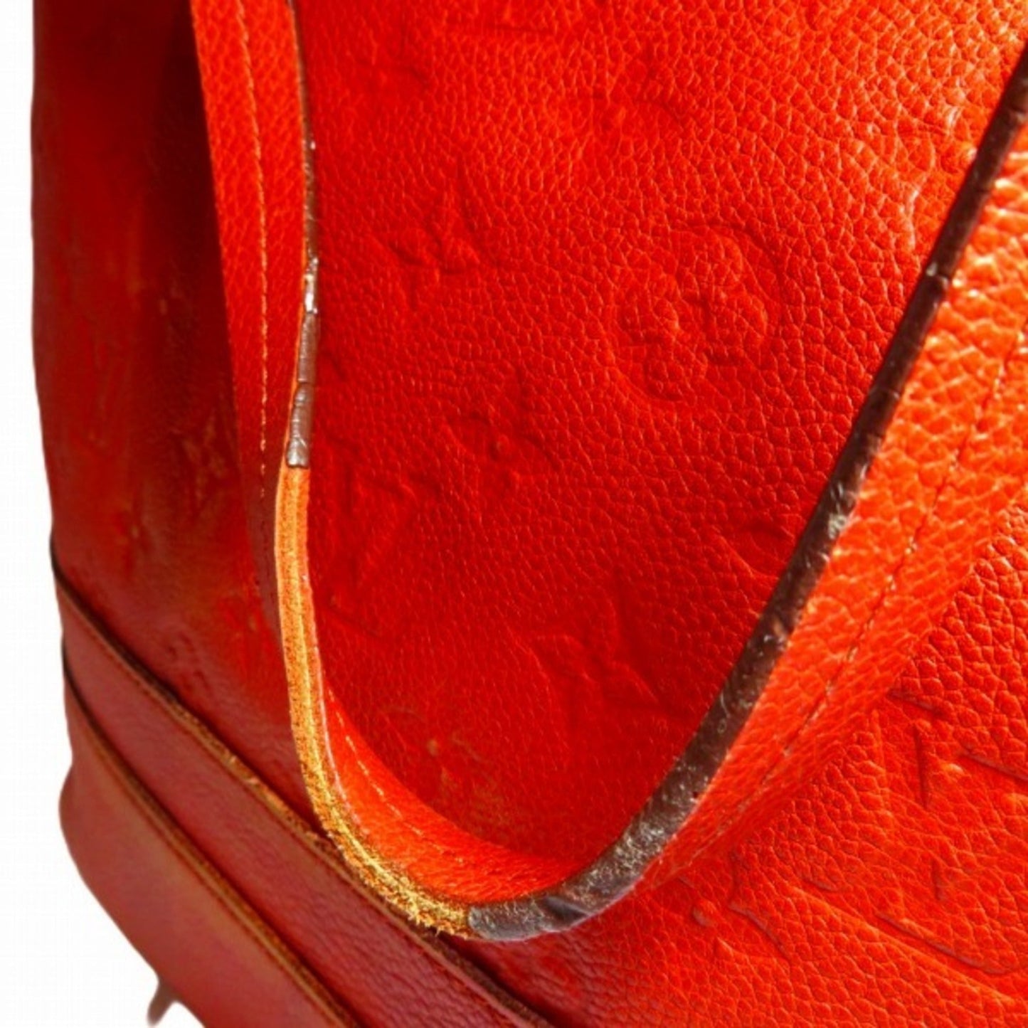 Louis Vuitton Auriane Red Color Monogram Empreinte Leather Shoulder Bag Tote Bag