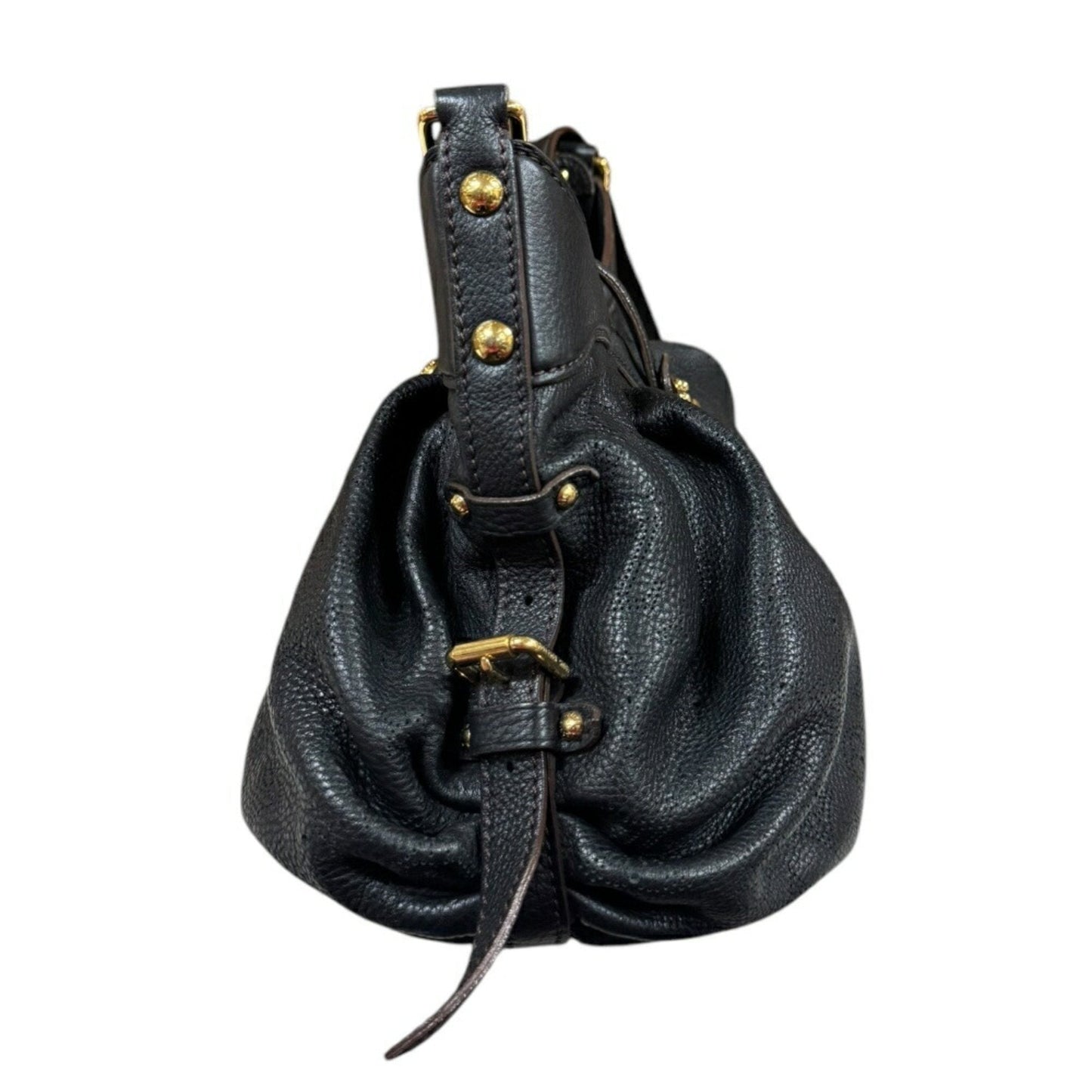 Louis Vuitton Mahina Black Noir Mahina Leather Shoulder Bag