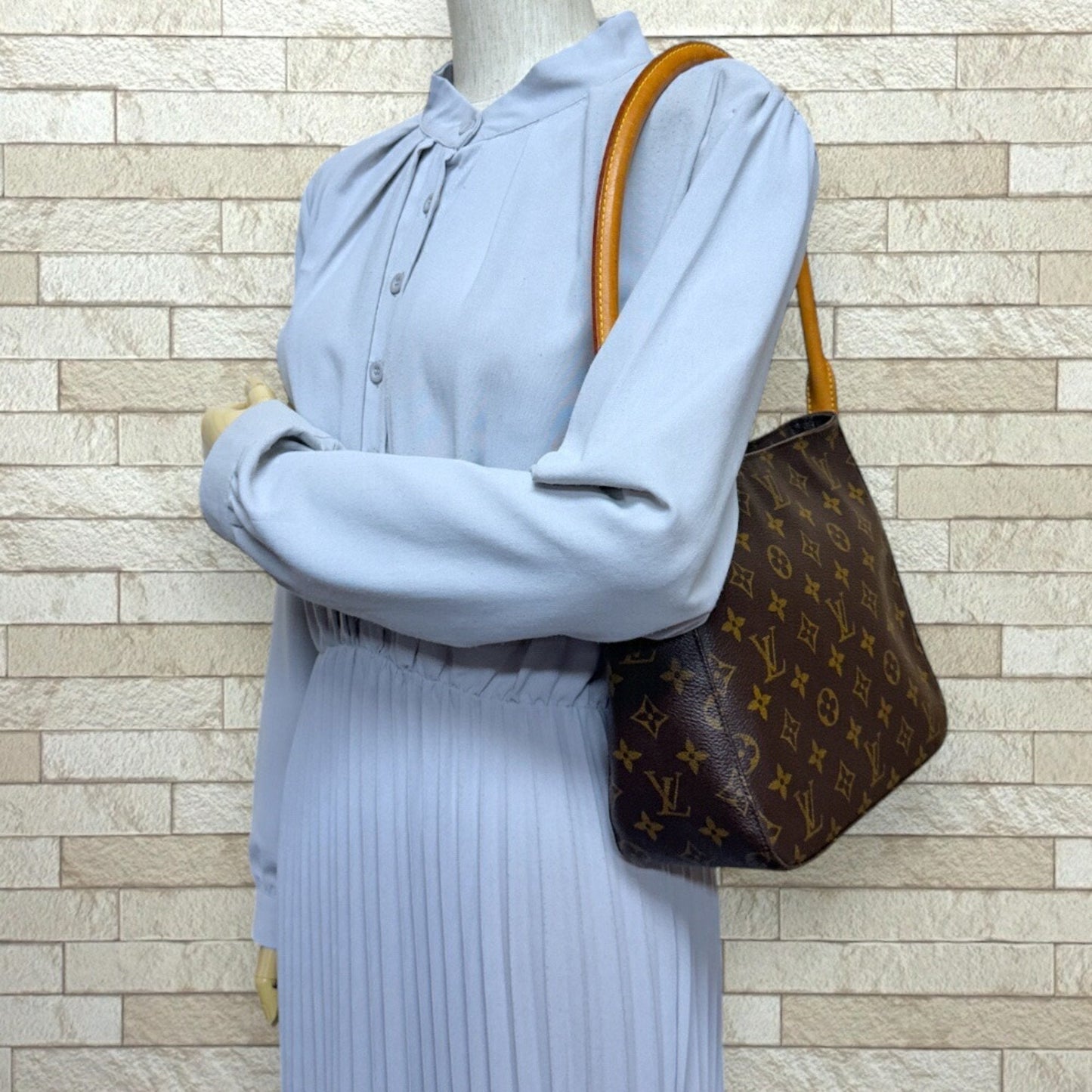 Louis Vuitton Brown Monogram Canvas Shoulder Bag