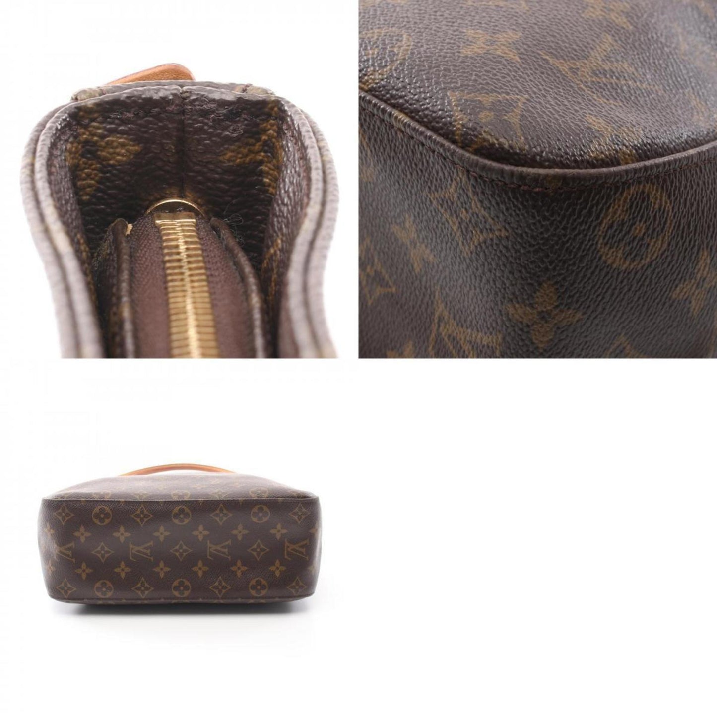 Louis Vuitton Monogram Brown Pvc Leather Shoulder Bag