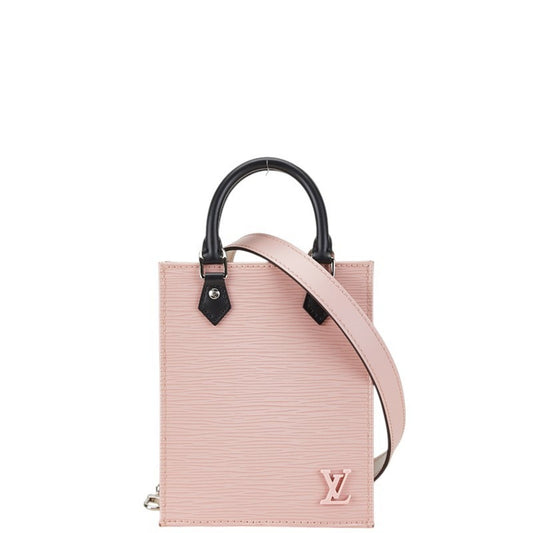 Louis Vuitton Rose Ballerine Leather Handbag Shoulder Bag ()