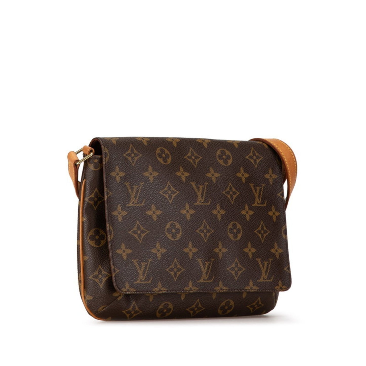 Louis Vuitton Brown Pvc Leather Handbag Shoulder Bag