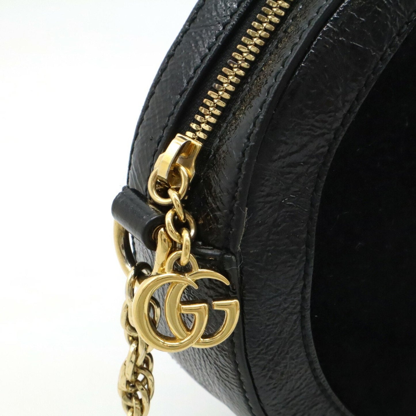 Gucci Gg Marmont Black Green Red Color Suede Patent Leather Pochette Shoulder Bag