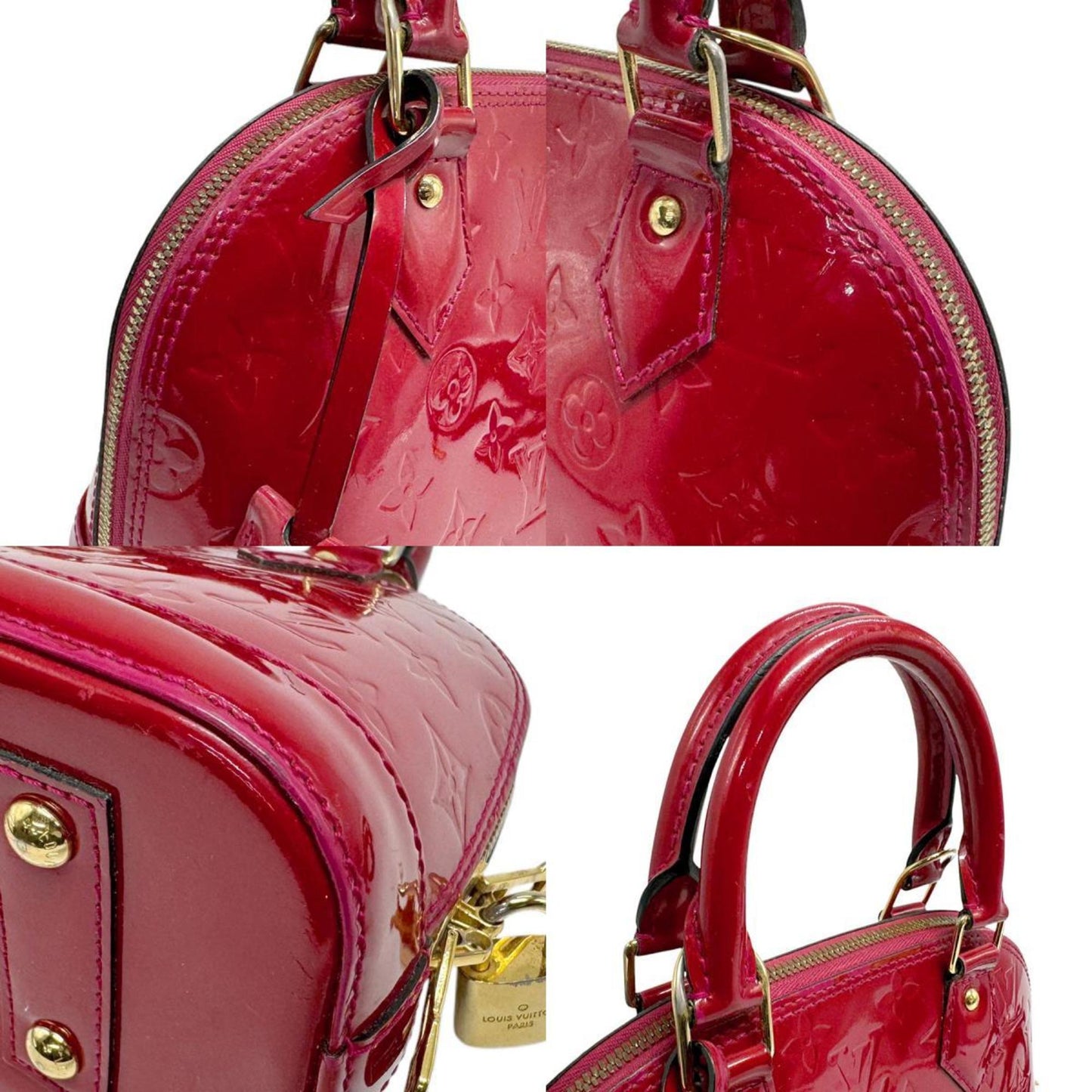 Louis Vuitton Monogram Vernis Red Color Monogram Vernis Handbag Shoulder Bag