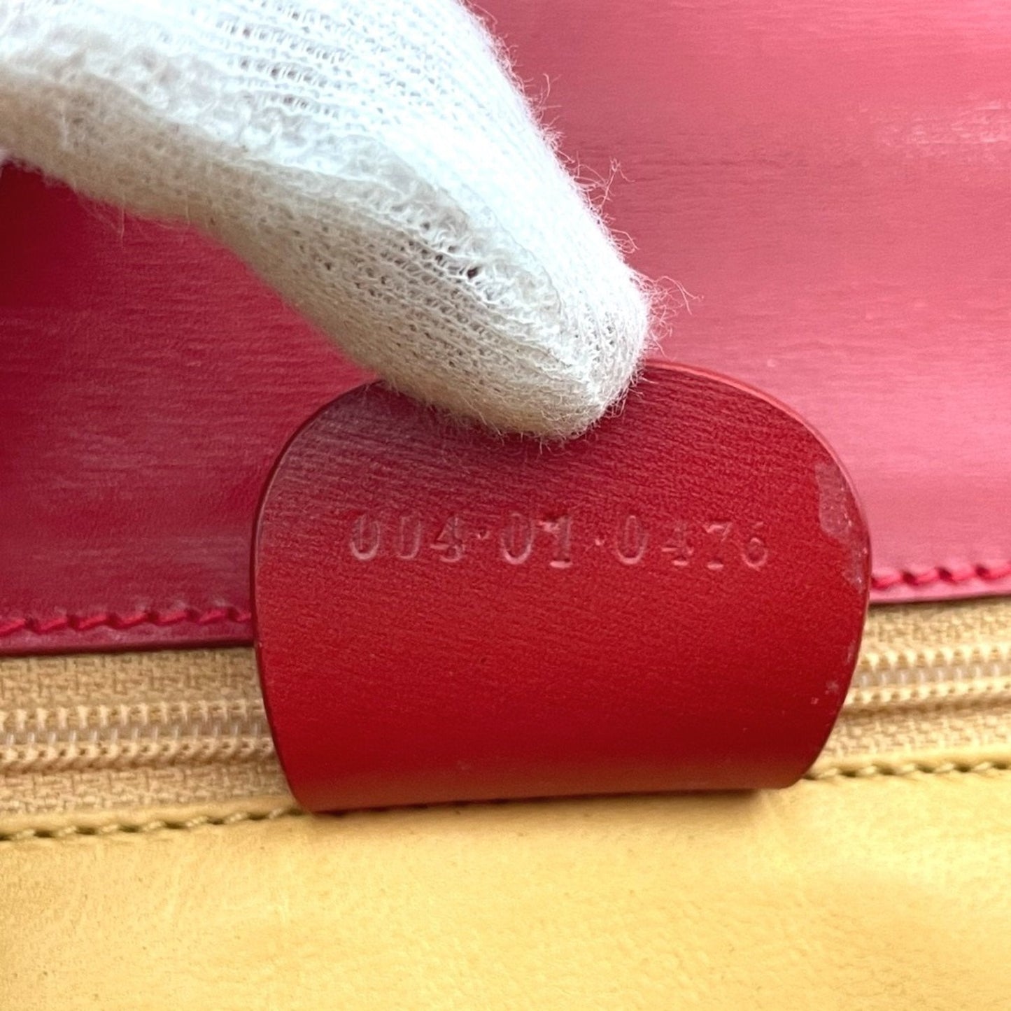 Gucci Red Leather Shoulder Bag
