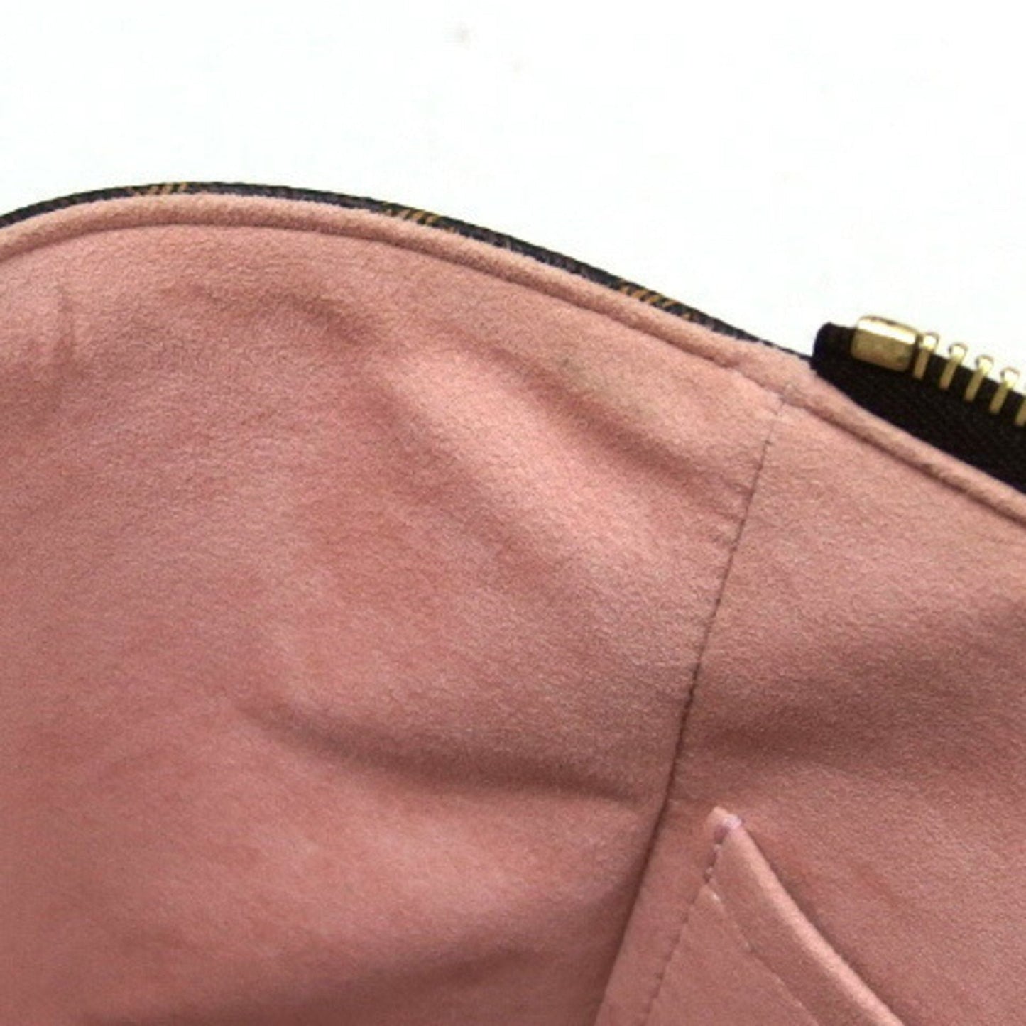 Louis Vuitton Brown Dark Brown Galle Pink Damier Canvas Cuir Ombre Leather Handbag Shoulder Bag Tote Bag