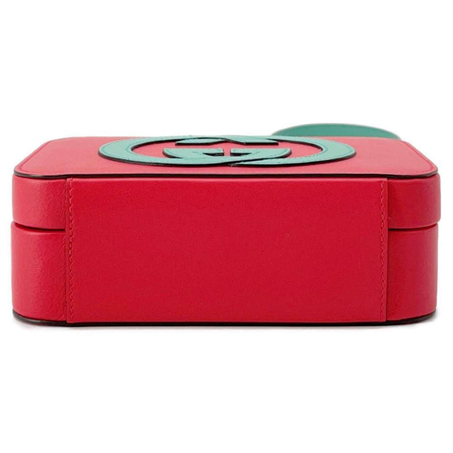 Gucci Green Red Color Leather Shoulder Bag