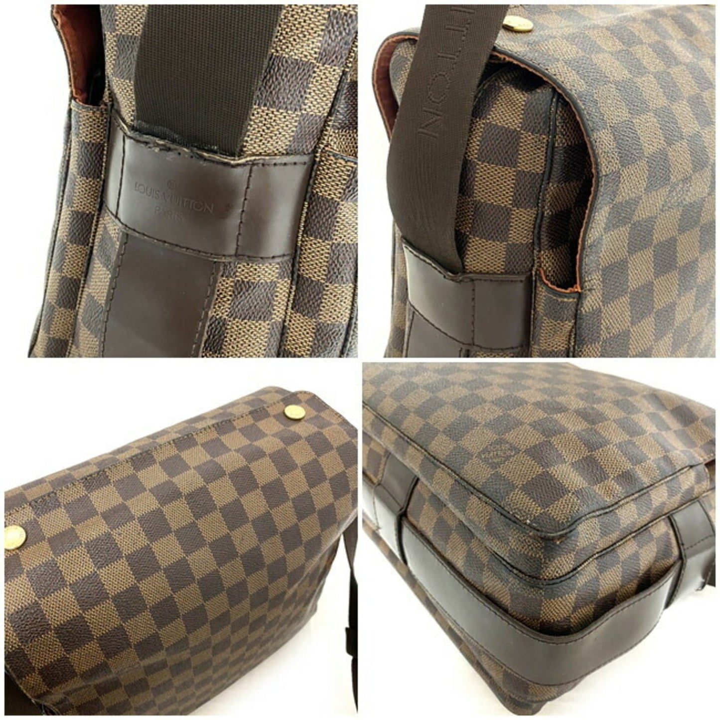Louis Vuitton Damier Brown Damier Canvas Ebene Shoulder Bag
