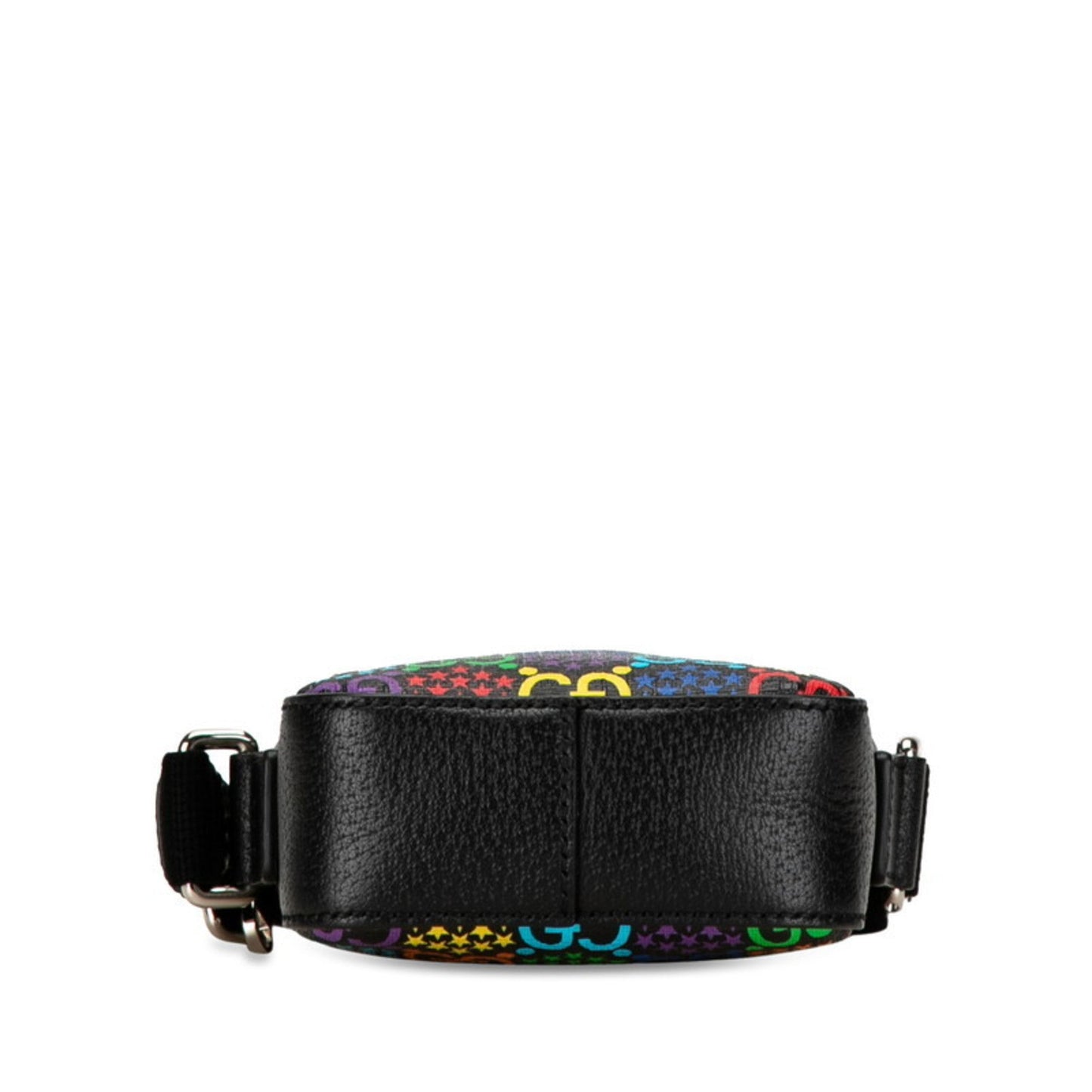 Gucci Black Multi-Color Pvc Leather Shoulder Bag