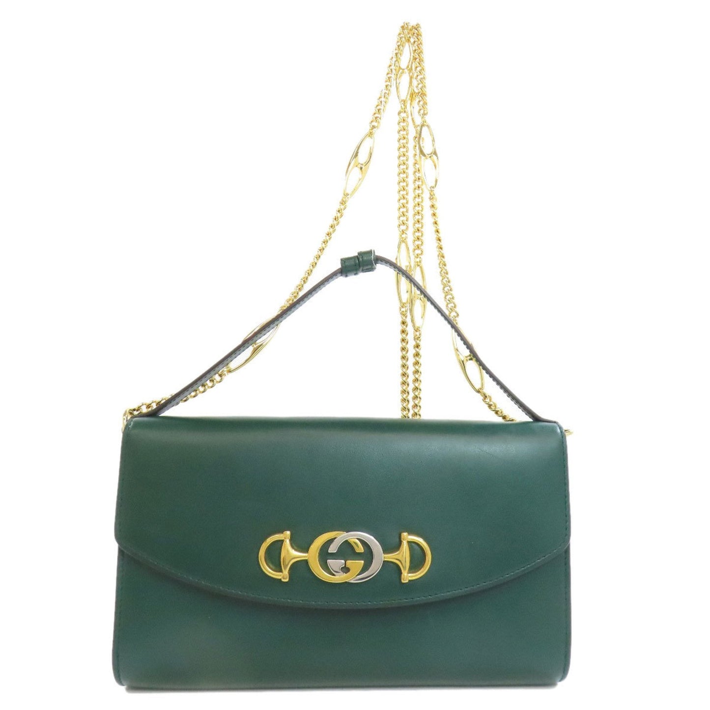 Gucci Green Leather Handbag ()