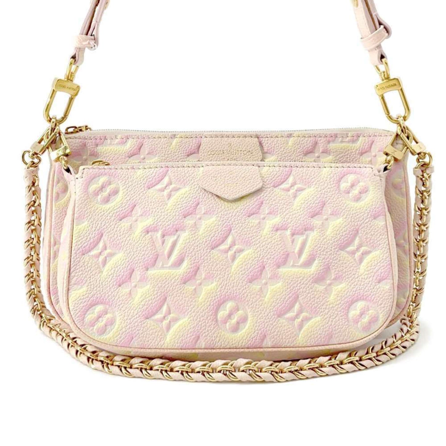 Louis Vuitton Monogram Empreinte Pink Monogram Empreinte Pochette Shoulder Bag ()