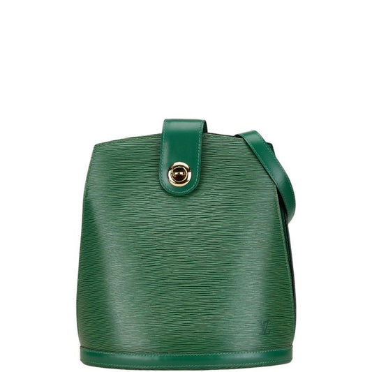 Louis Vuitton Borneo Green Leather Shoulder Bag ()