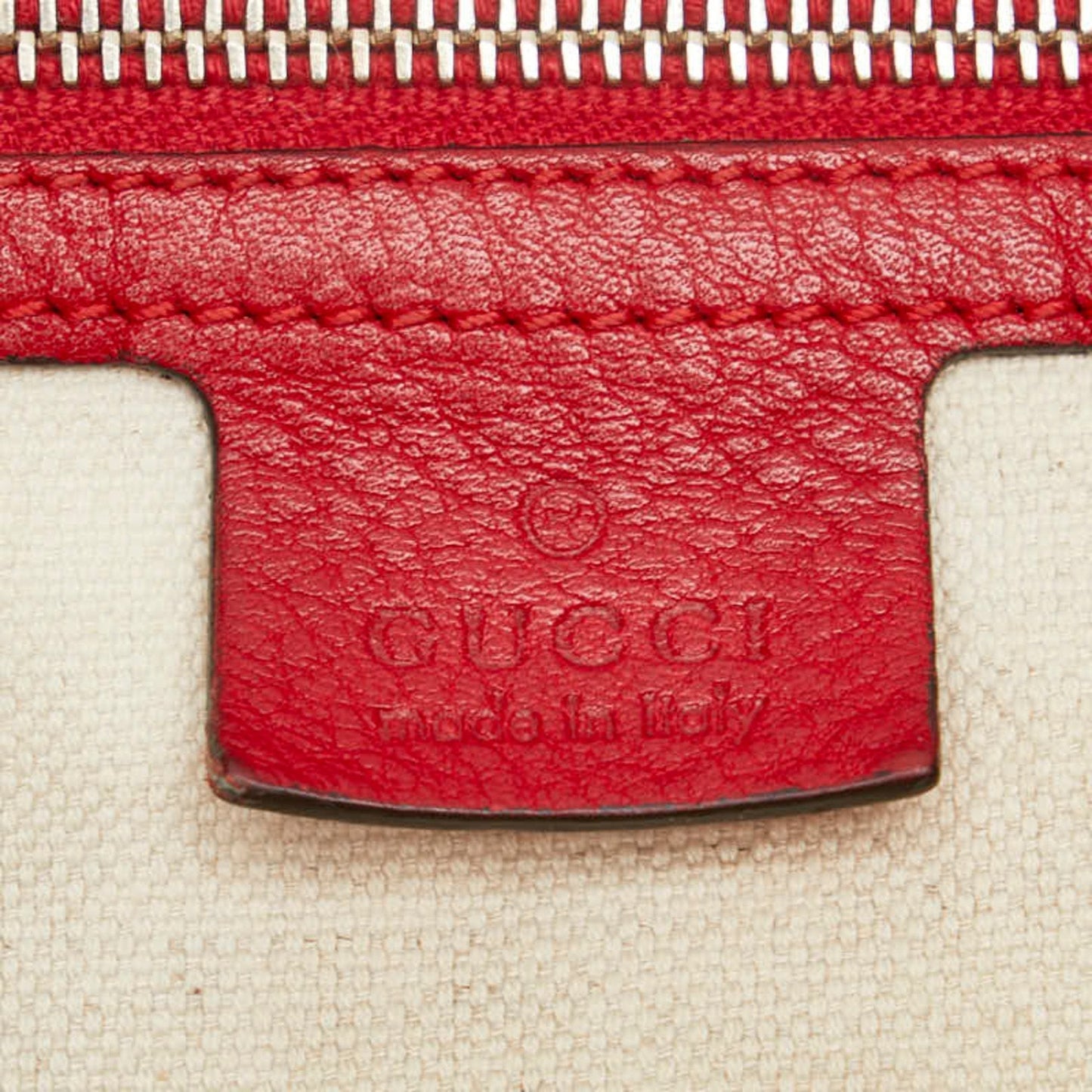 Gucci Red Color Leather Handbag Shoulder Bag