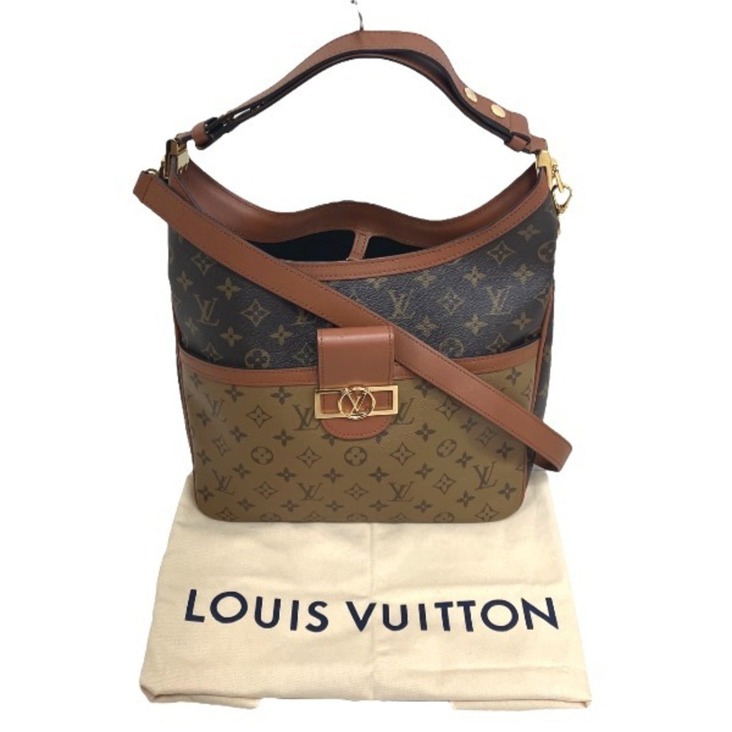 Louis Vuitton Brown Monogram Shoulder Bag ()