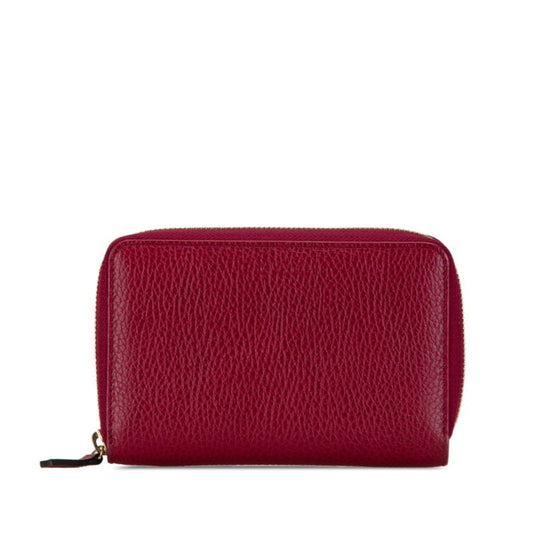 Gucci Wine Leather Long Wallet (Bi-Fold) ()