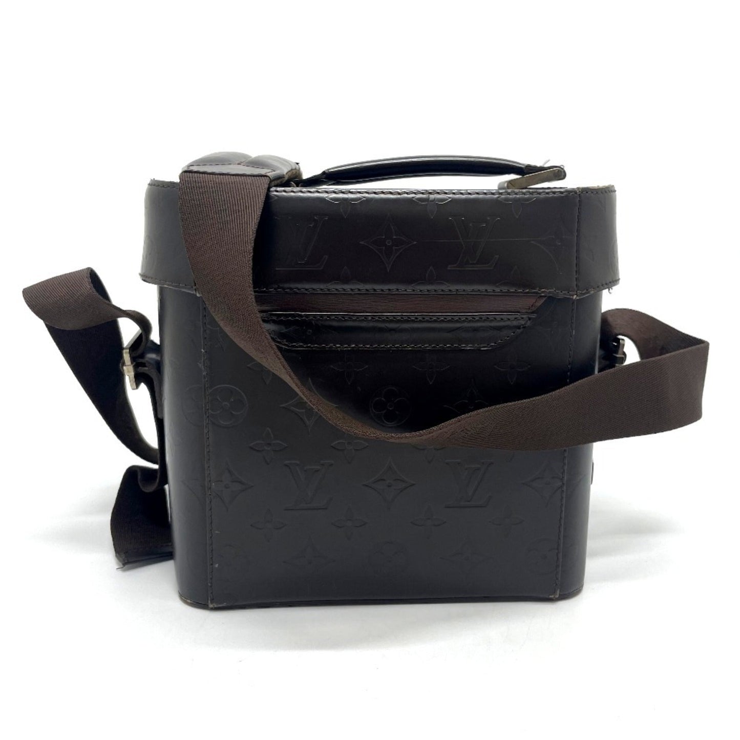 Louis Vuitton Monogram Glace Brown Coffee Shoulder Bag