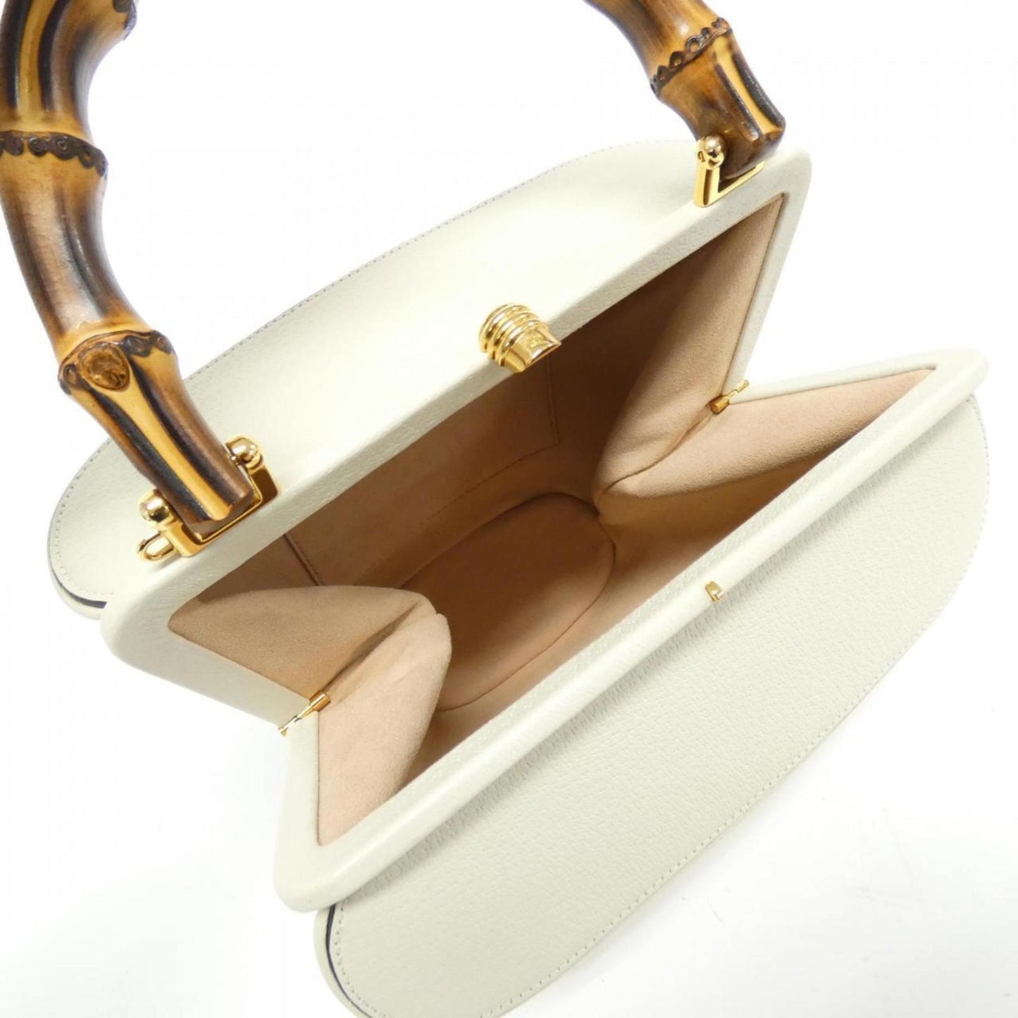 Gucci White Leather Handbag