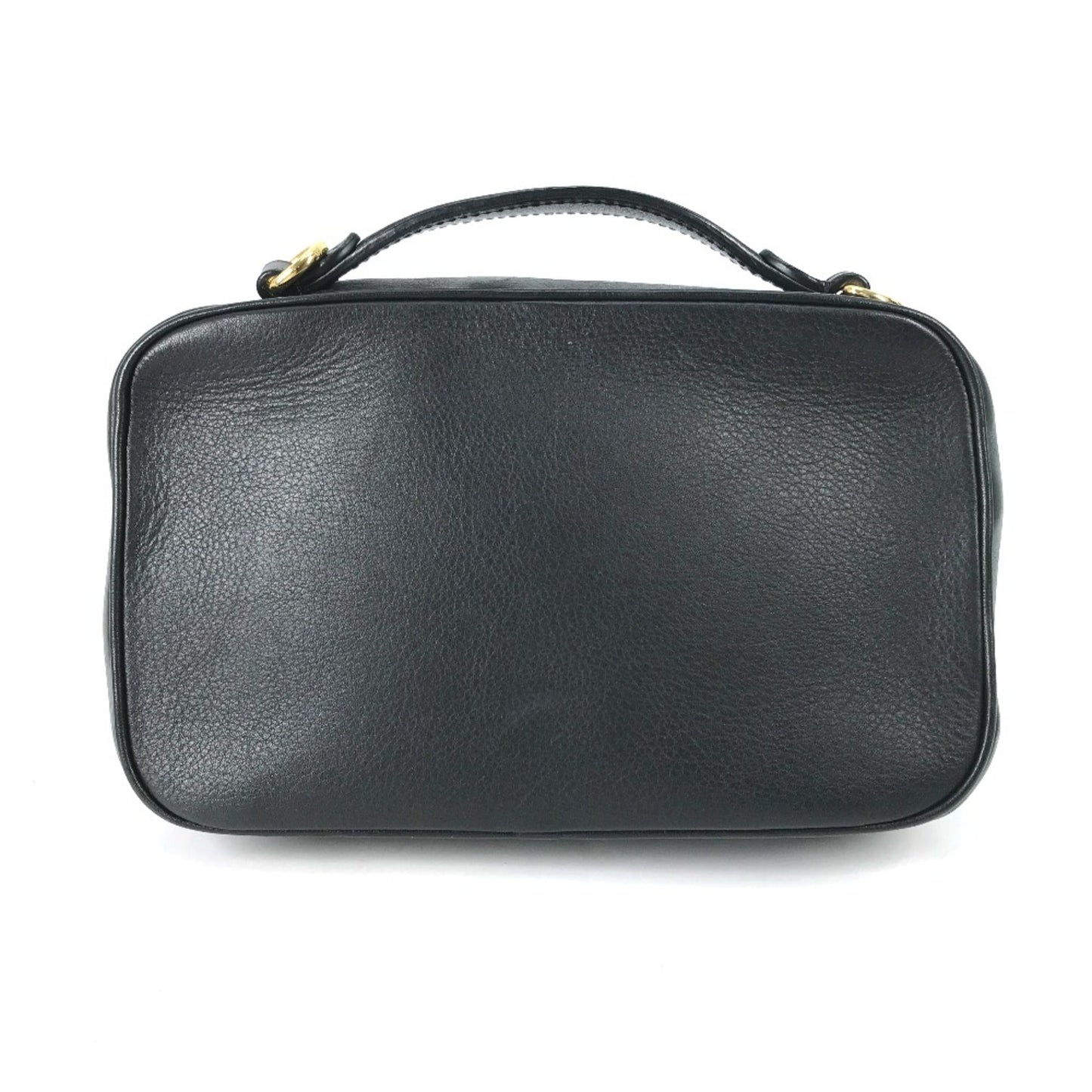 Louis Vuitton Black Leather Shoulder Bag