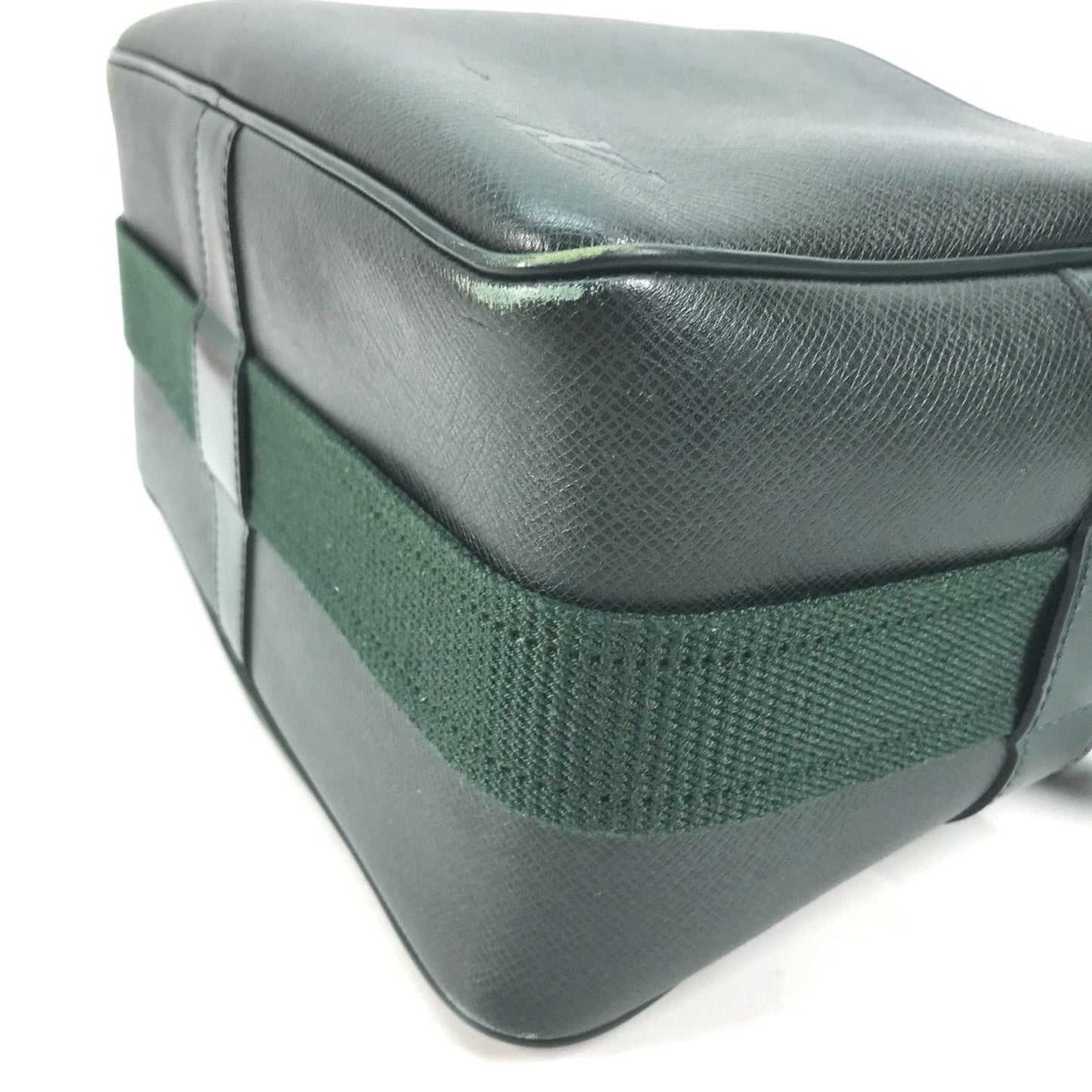 Louis Vuitton Green Leather Shoulder Bag