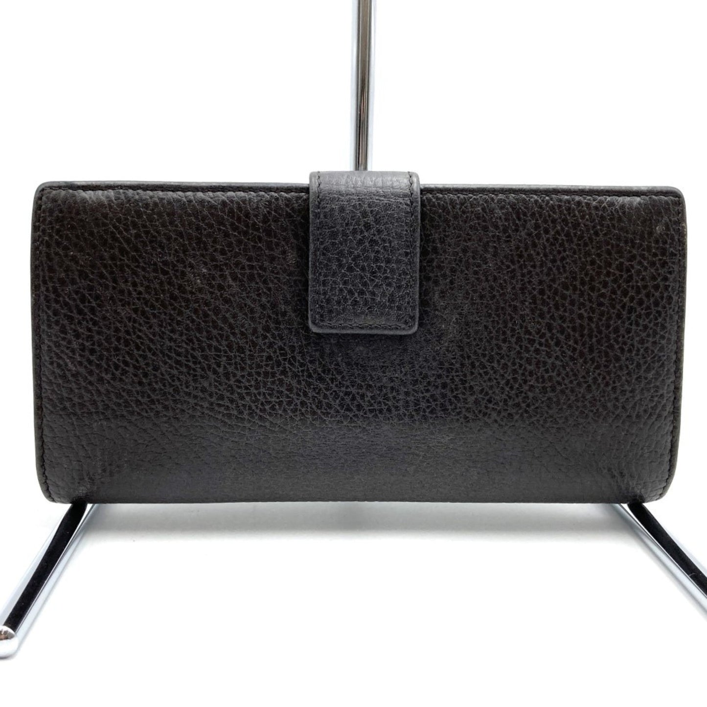 Gucci Brown Leather Long Wallet (Bi-Fold)