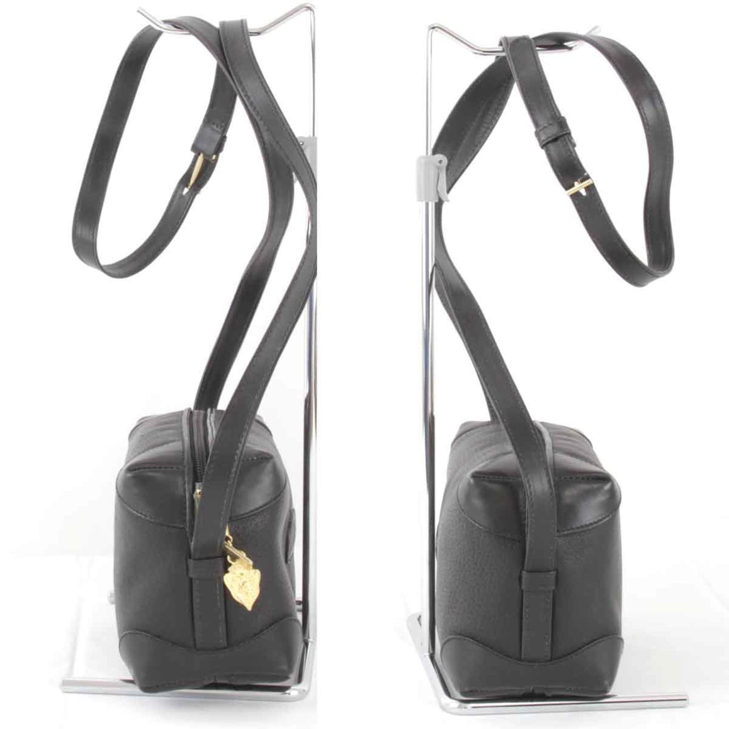 Gucci Gucci Interlocking Black Leather Shoulder Bag