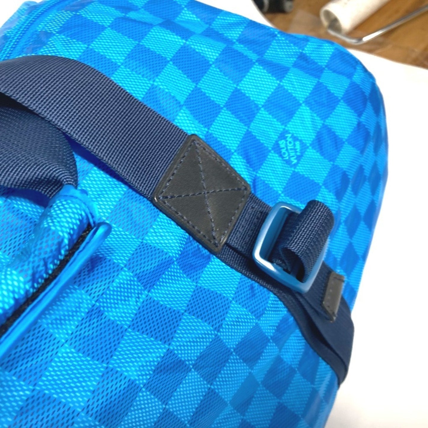 Louis Vuitton Blue Nylon Boston Bag Shoulder Bag