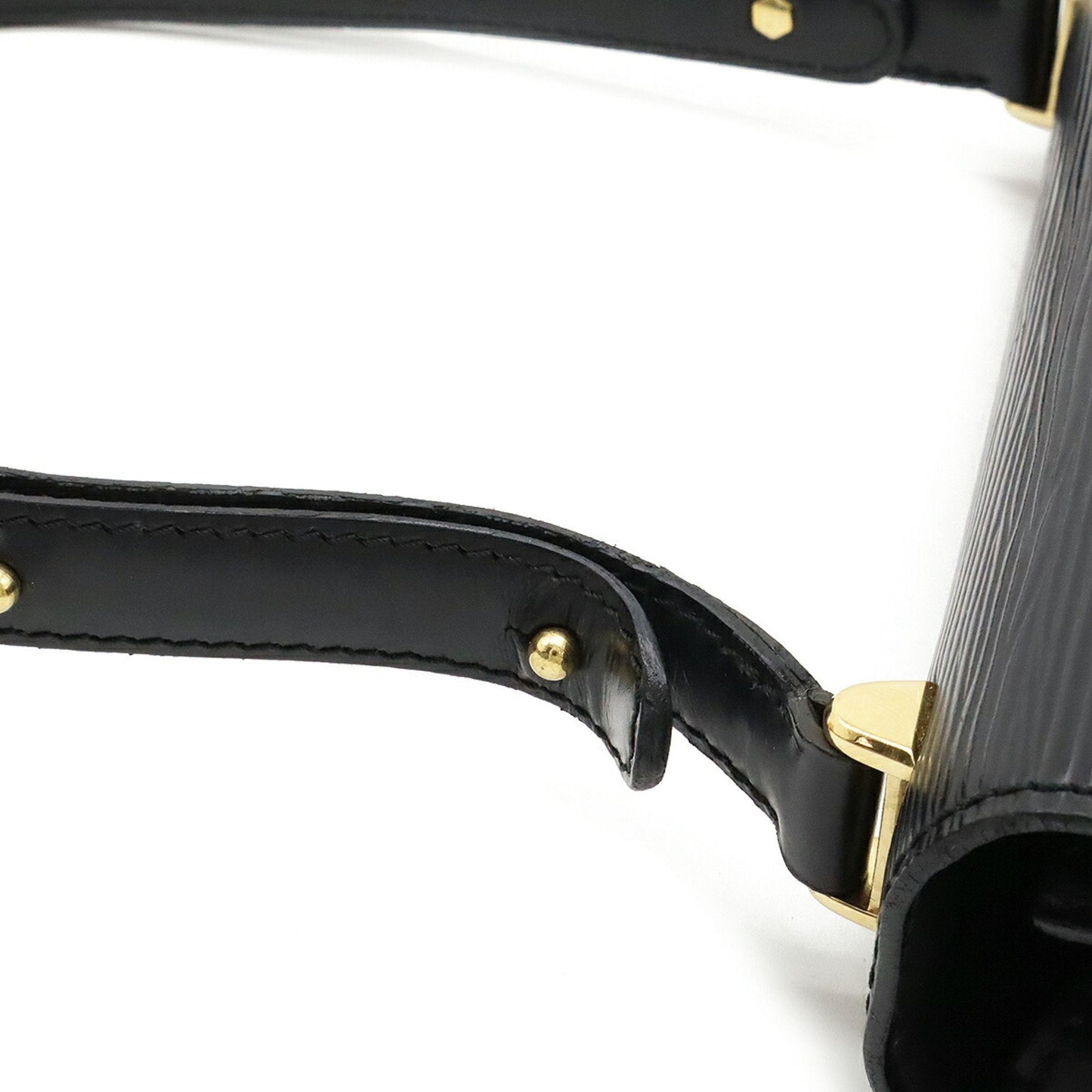 Louis Vuitton Noir Epi Leather Handbag Shoulder Bag