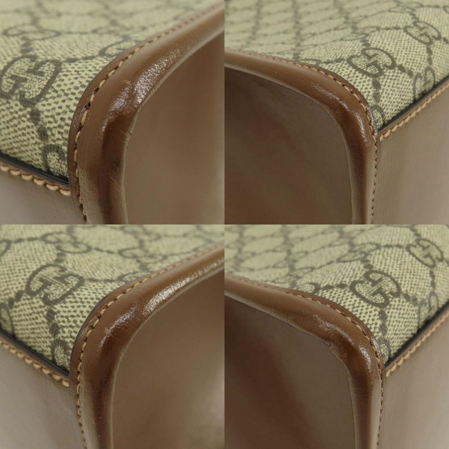 Gucci Brown Pvc Handbag