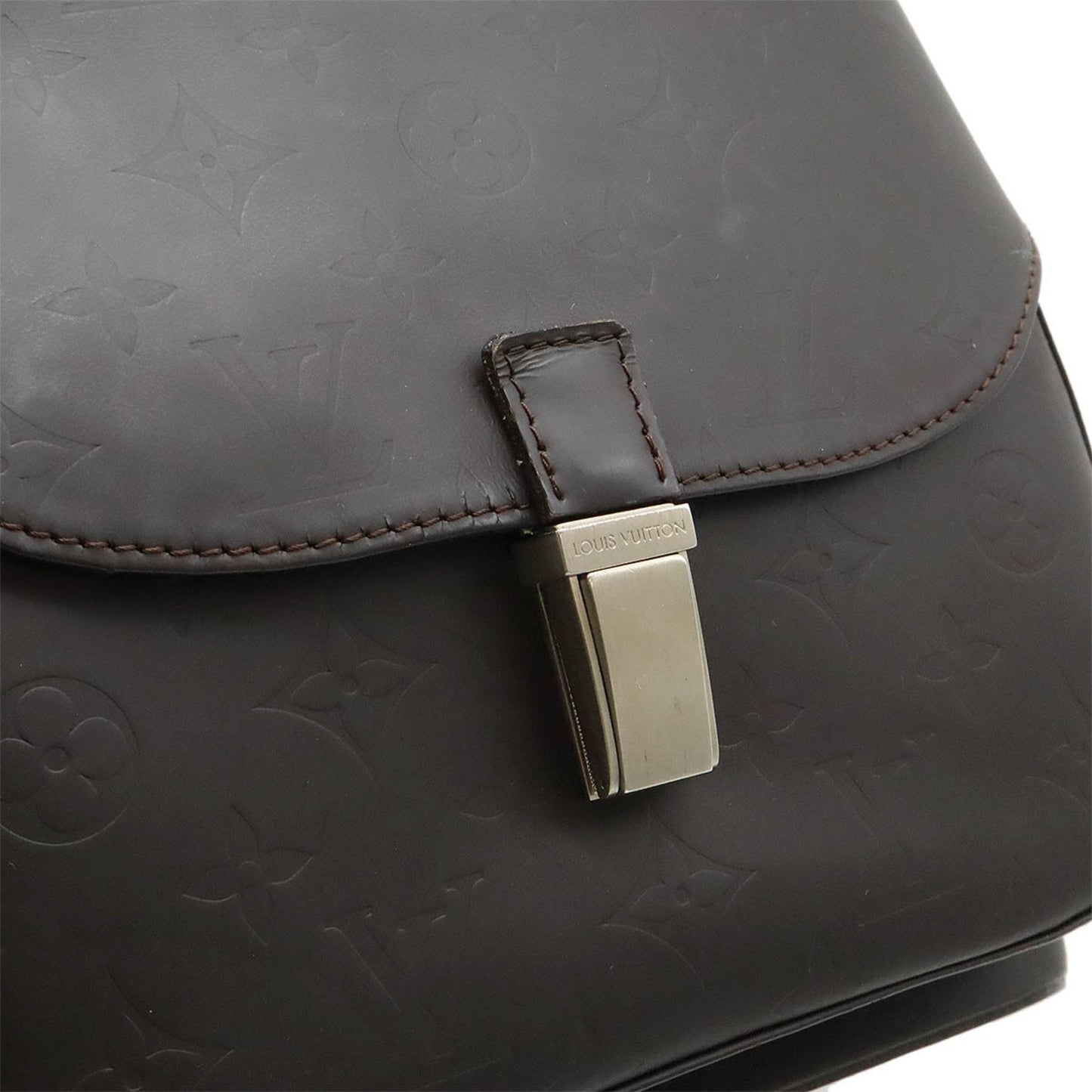 Louis Vuitton Coffee Dark Brown Leather Handbag Shoulder Bag