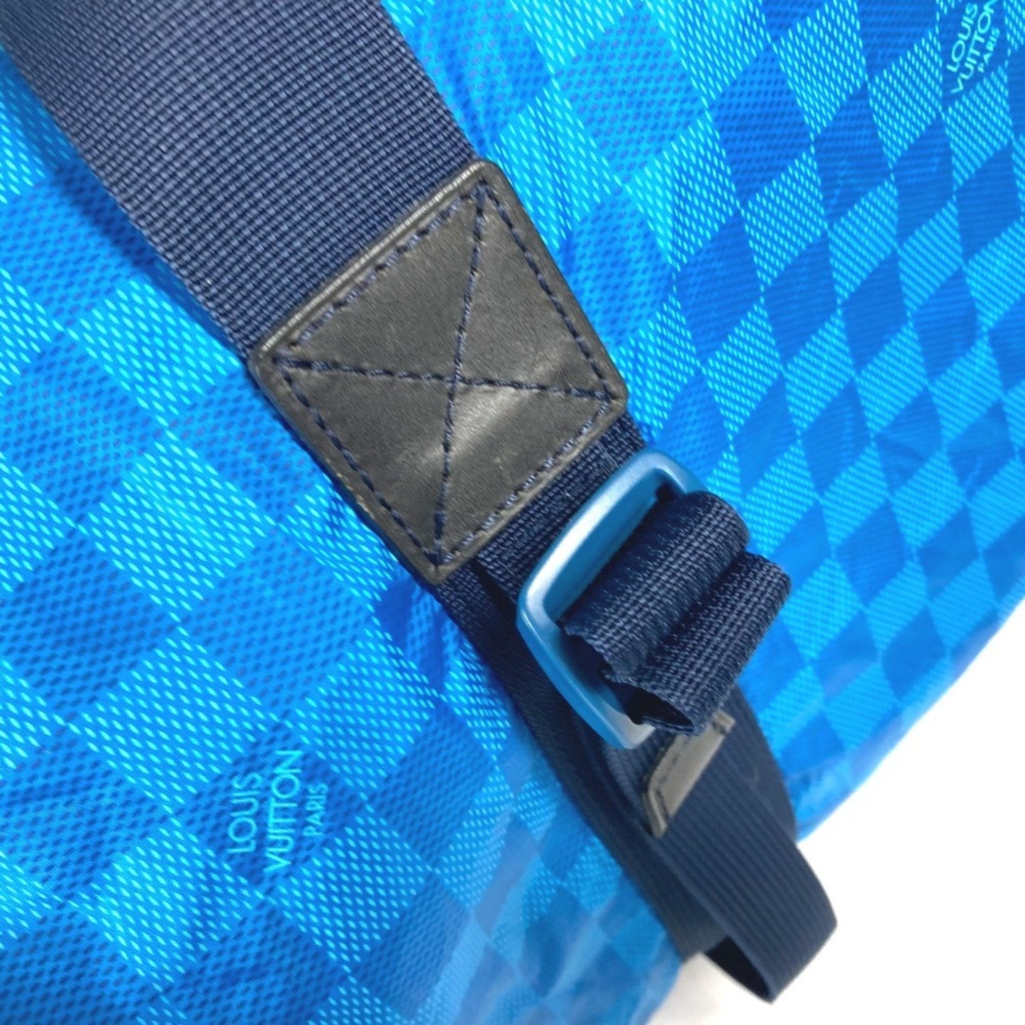 Louis Vuitton Blue Nylon Boston Bag Shoulder Bag