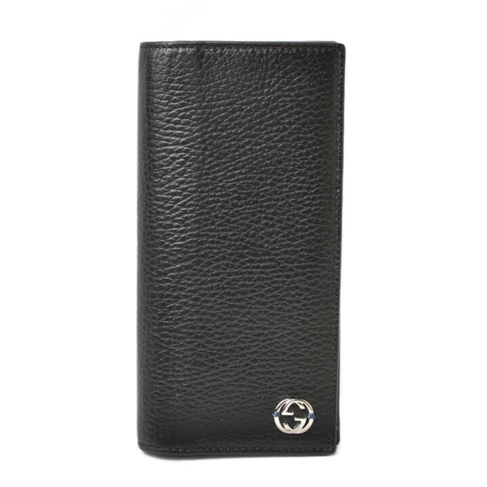 Gucci Black Blue Leather Coin Purse/Coin Case ()