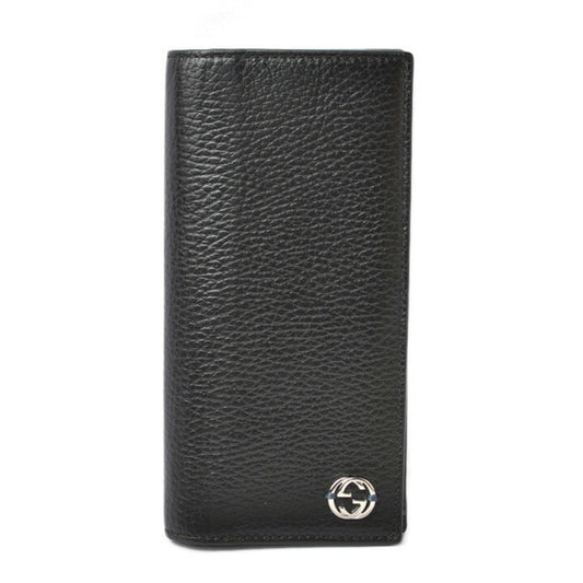 Gucci Black Blue Leather Coin Purse/Coin Case ()