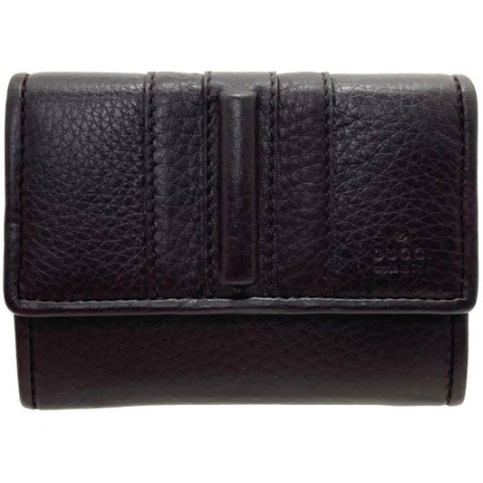 Gucci Dark Brown Leather Coin Purse/Coin Case ()