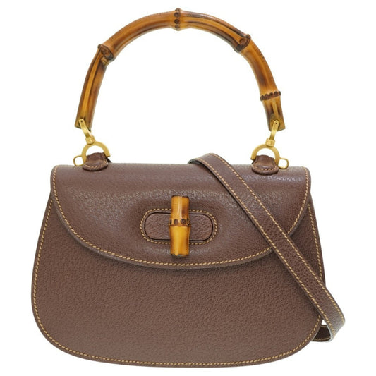 Gucci Brown Leather Handbag ()