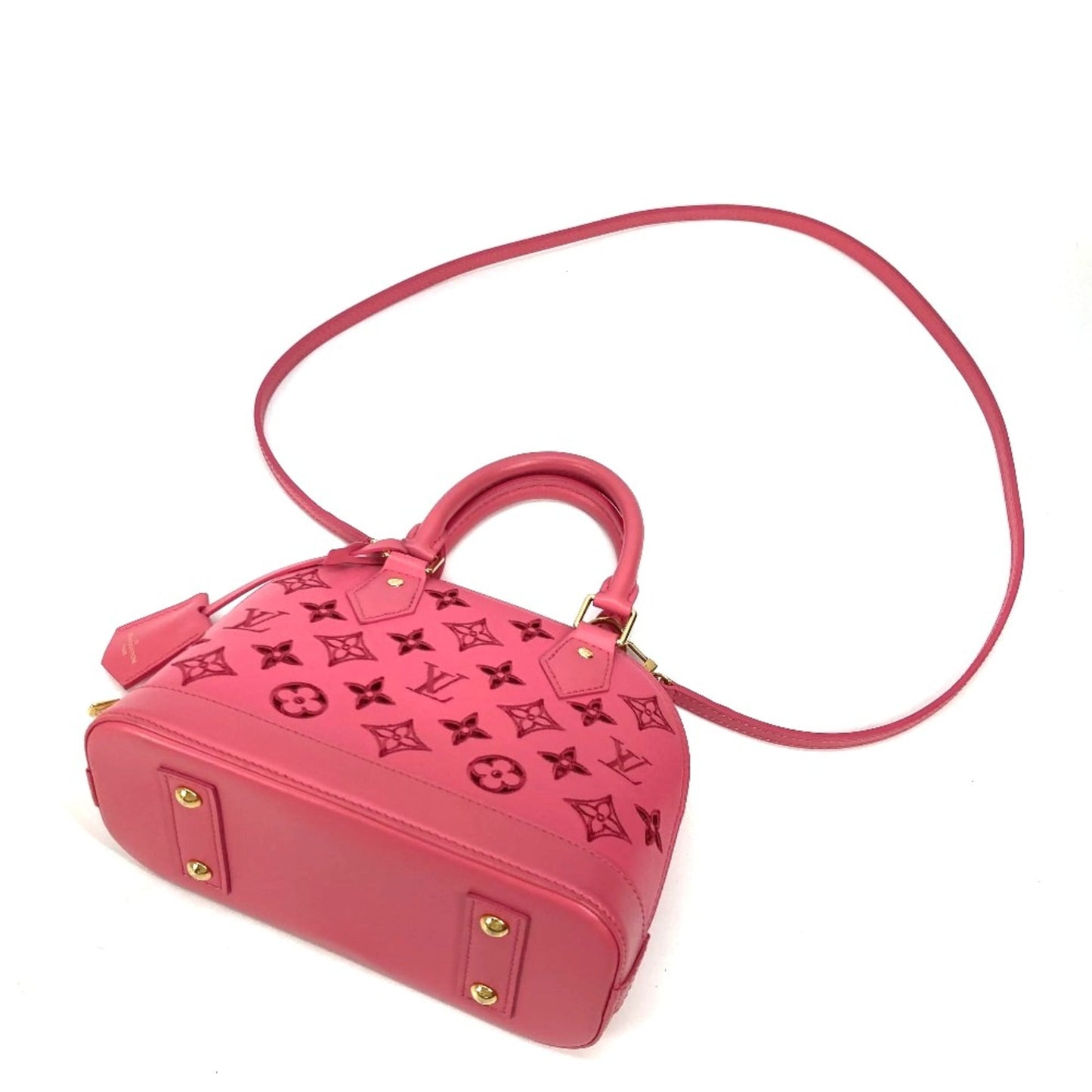 Louis Vuitton Pink Leather Shoulder Bag