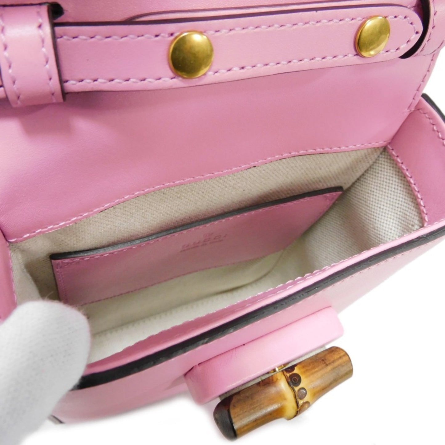 Gucci Pink Leather Handbag Shoulder Bag