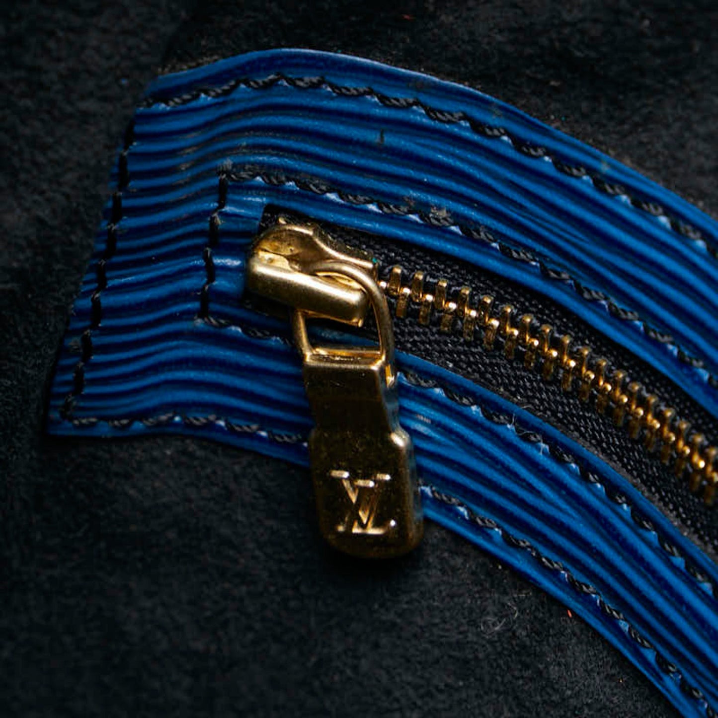 Louis Vuitton Epi Toledo Blue Epi Leather Shoulder Bag