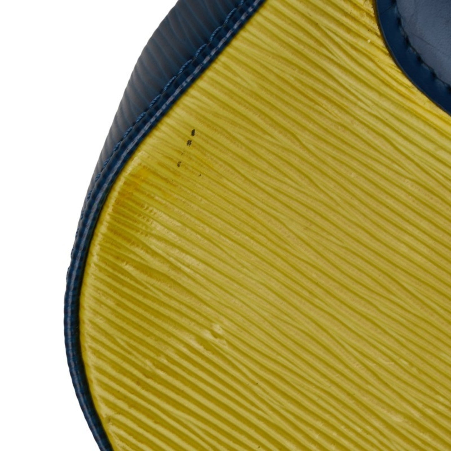 Louis Vuitton Dark Blue Yellow Leather Handbag Shoulder Bag