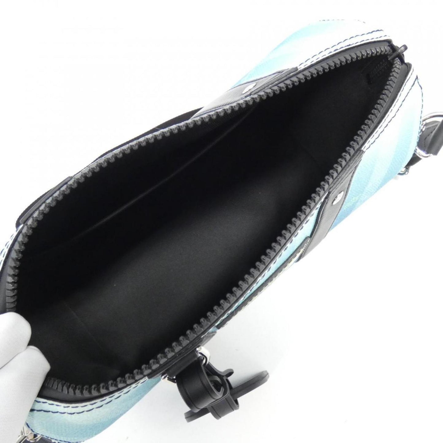 Louis Vuitton Silver Coated Canvas Shoulder Bag