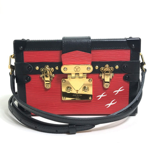 Louis Vuitton Red Leather Shoulder Bag ()
