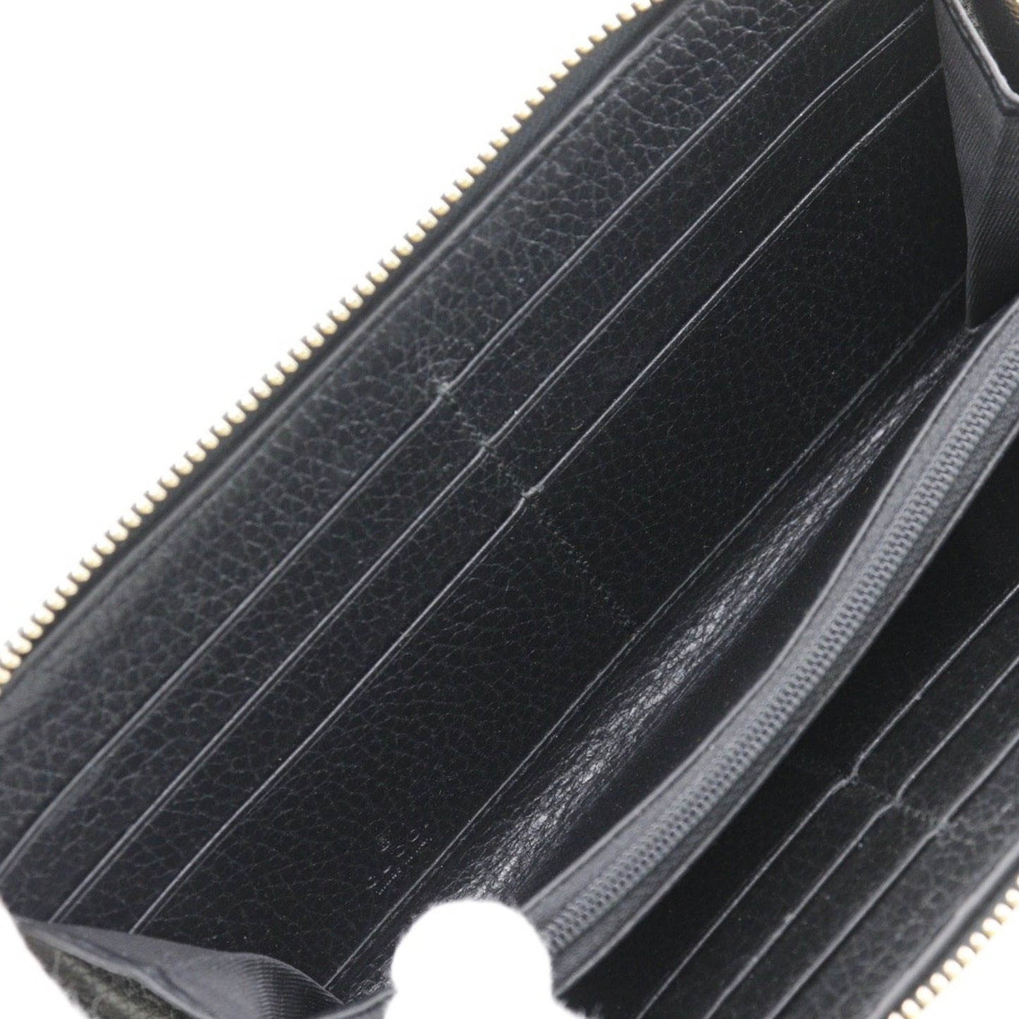 Gucci Black Leather Long Wallet (Bi-Fold)
