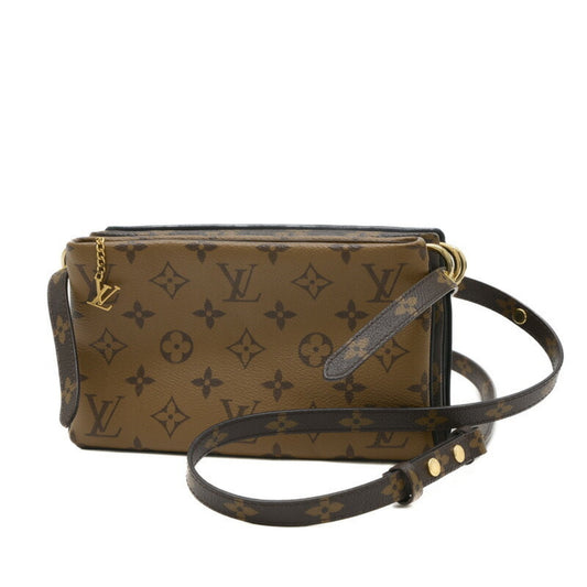 Louis Vuitton Black Monogram Monogram Reverse Leather Pochette Shoulder Bag ()