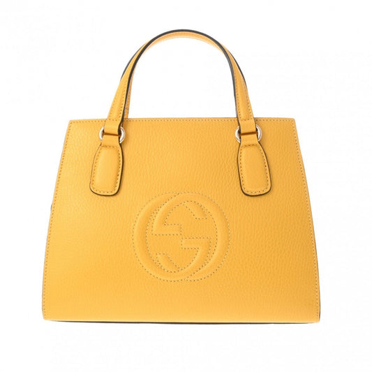Gucci Yellow Leather Handbag ()