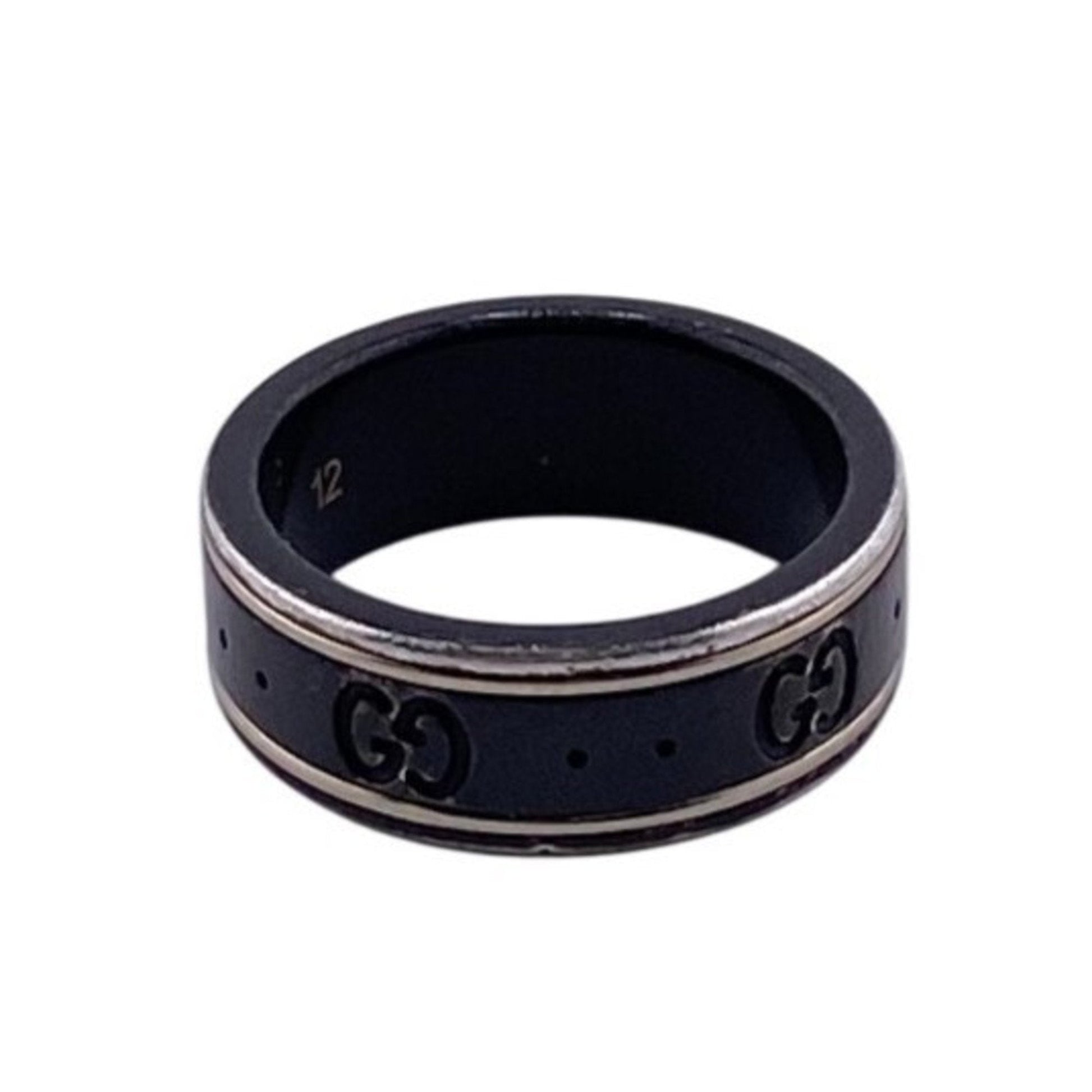 Gucci Black Ceramic Band Ring ()