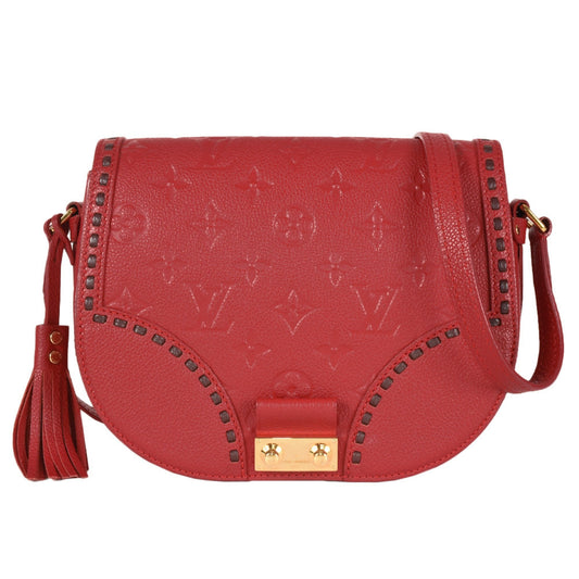 Louis Vuitton Red Color Monogram Empreinte Shoulder Bag ()
