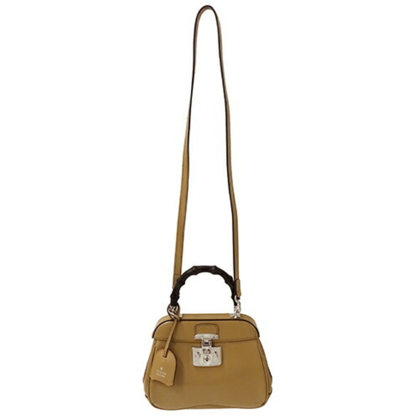 Gucci Beige Leather Handbag Shoulder Bag