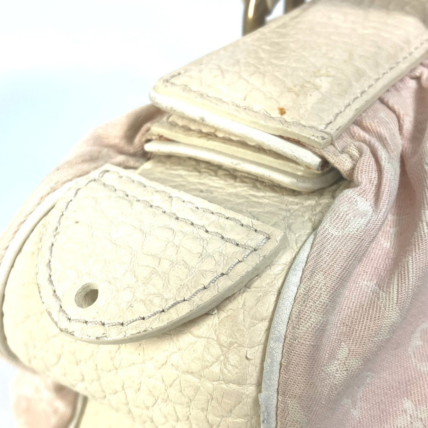 Louis Vuitton Pink Monogram Mini Lin Boston Bag Handbag Shoulder Bag