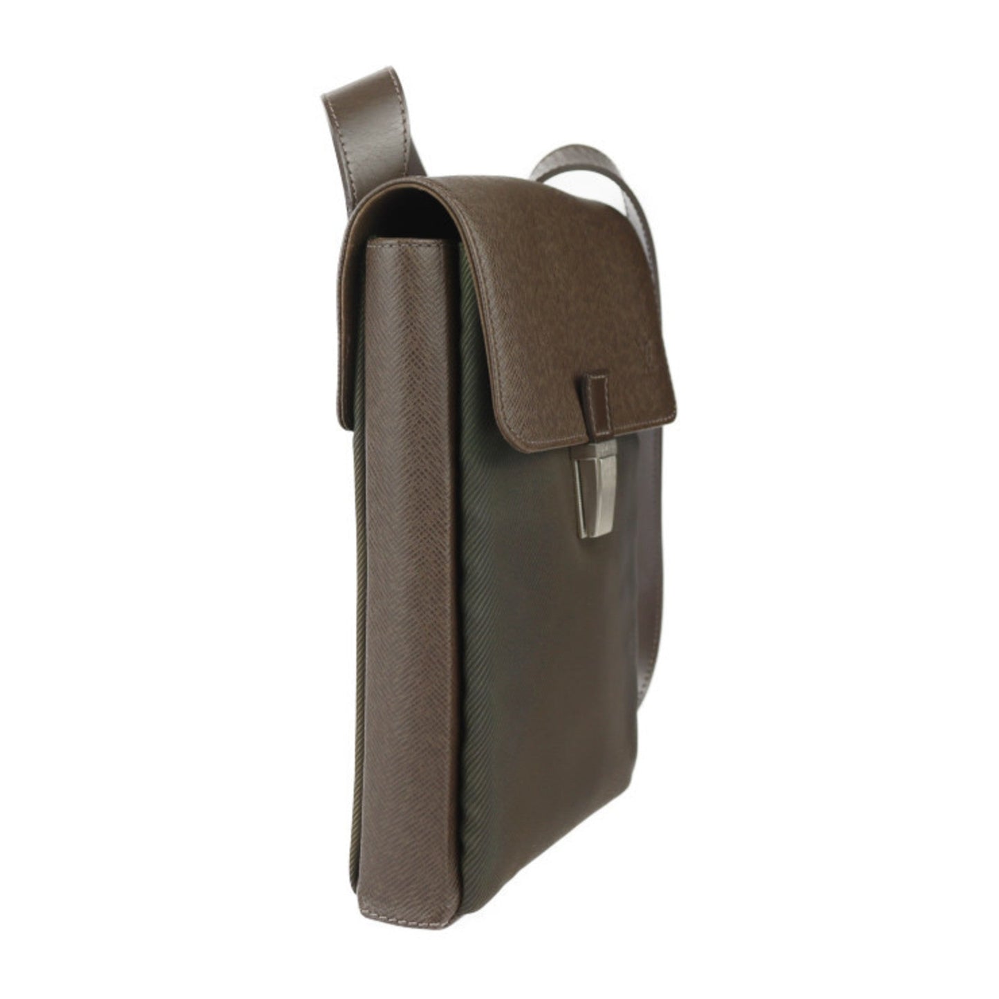 Louis Vuitton Grizzly Taiga Leather Nylon Pochette Shoulder Bag