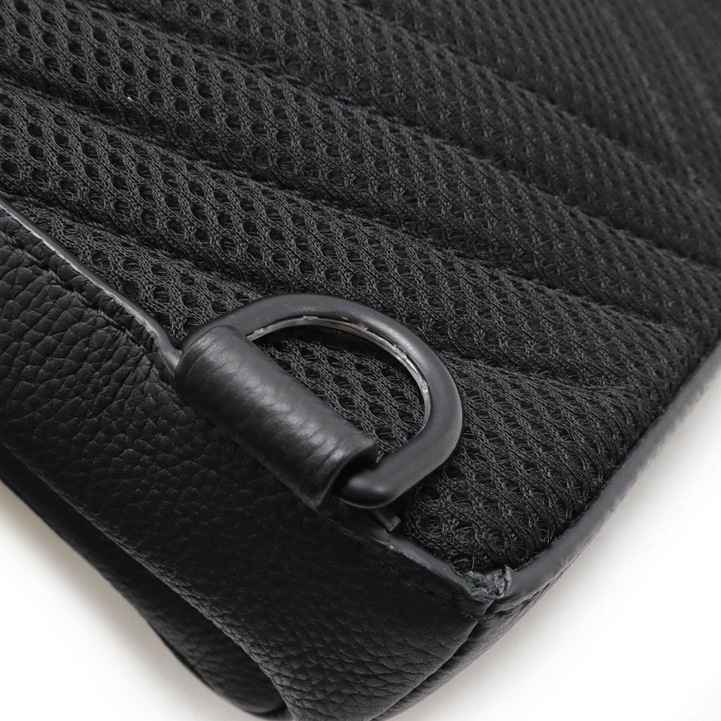 Louis Vuitton Black Noir Leather Shoulder Bag Sling Bag