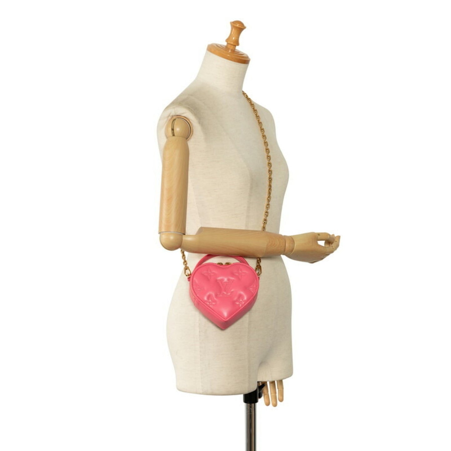 Louis Vuitton Pink Leather Handbag Shoulder Bag